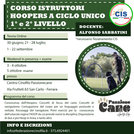 corso istruttori hoopers